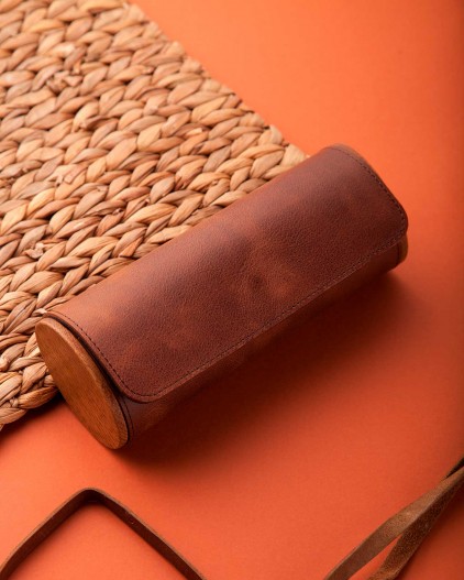 Футляр для очков KRNY тёмно коричневый