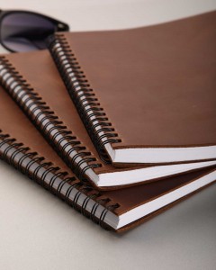 Кожаный блокнот А5 KRNY коричневый