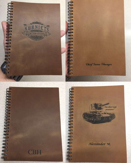 Leather notebook A5 KRNY brown